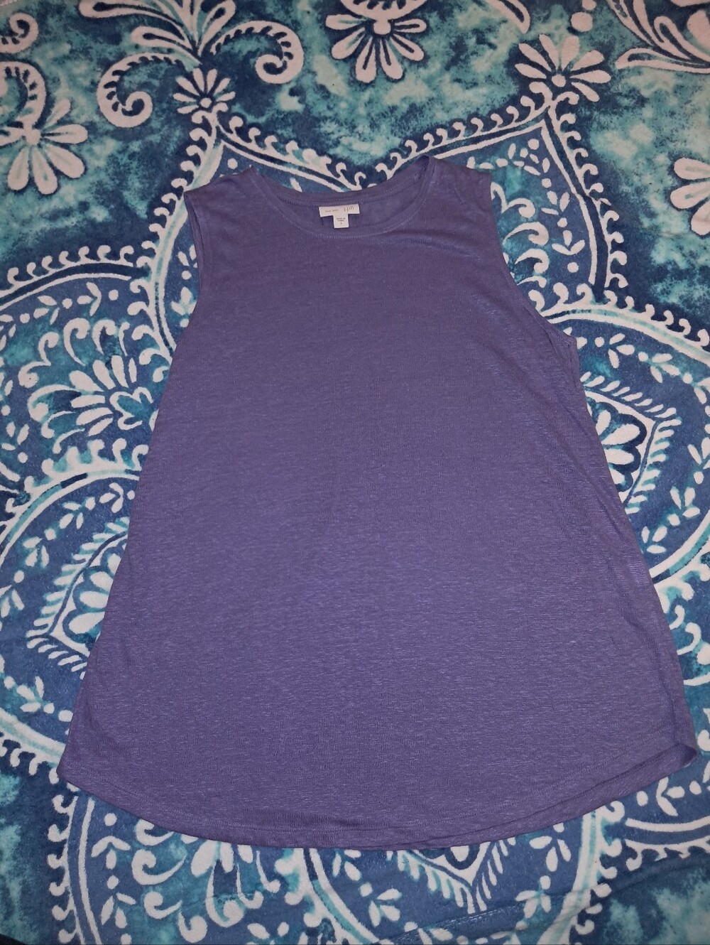 J.Jill brand Women's size small, 100% linen, purple colored tank top